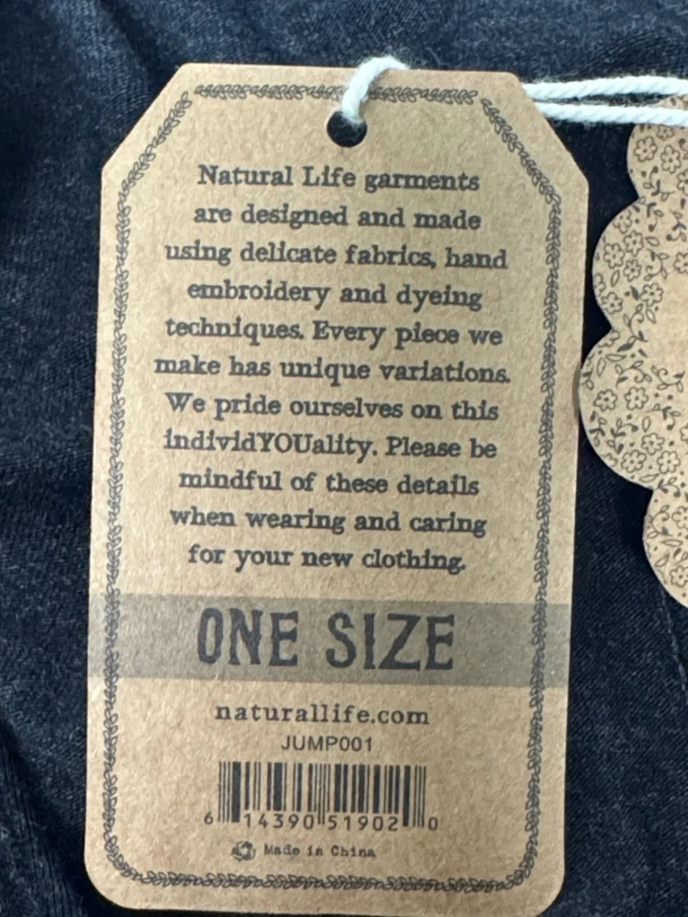 Natural Life Charcoal Gray Sleeveless V-Neck Wide-Leg One Size Jumpsuit - Picture 8 of 10